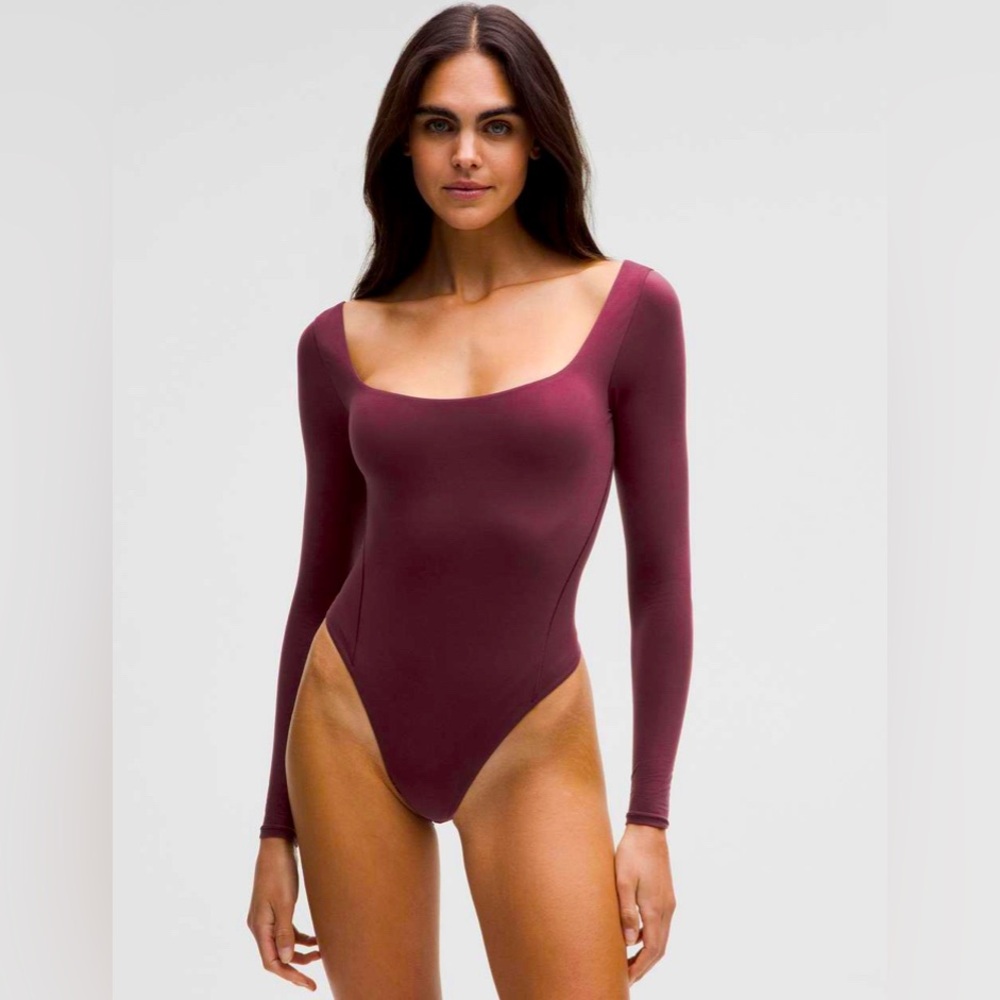 Lululemon Wundermost Ultra-Soft Nulu Square-Neck Long-Sleeve Bodysuit